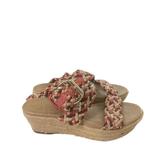 Jessica Simpson JP-Leila Women size 6 Beige Woven Strap Espadrille Wedge Sandals - Picture 5 of 8